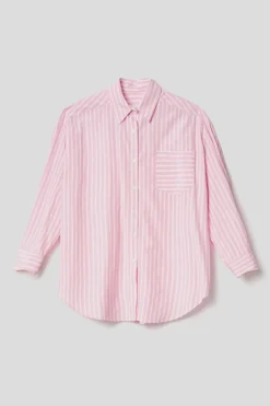 Camicie^Gaëlle Camicia over in popeline bastonetto • - Paris Rosa orchidea