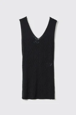 T-Shirt^Gaëlle Canotta punto mosso • - Paris Nero