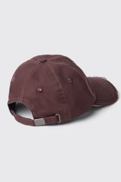 Cappelli^Gaëlle Cappello con visiera sfrangiata e logo in metallo • - Paris Marrone