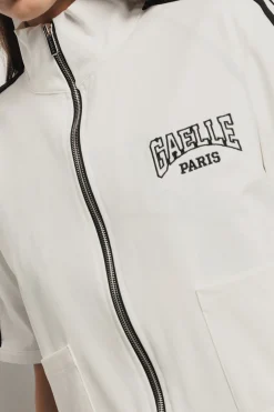 Felpe^Gaëlle Felpa zippata collo alto • - Paris Bianco