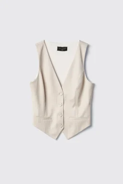 Giacche & Gilet^Gaëlle Gilet monopetto gessato • - Paris Gesso