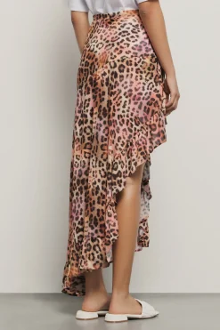 Gonne & Shorts^Gaëlle Gonna midi asimmetrica con balze • - Paris Macula multicolor