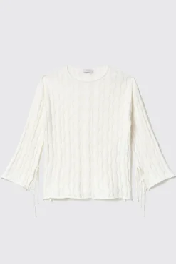 Maglieria^Gaëlle Maglia punto mosso • - Paris Madreperla
