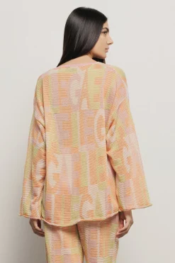 Maglieria^Gaëlle Maxi maglia con logo • - Paris Multicolor