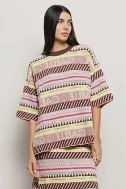 Maglieria^Gaëlle Maxi maglia jacquard • - Paris Multicolor
