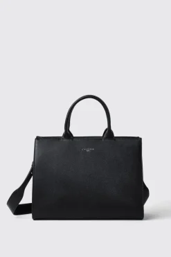 Borse A Tracolla|Shopper & Zaini^Gaëlle Maxi shopper con logo in metallo • - Paris Nero