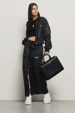 Borse A Tracolla|Shopper & Zaini^Gaëlle Maxi shopper con logo in metallo • - Paris Nero
