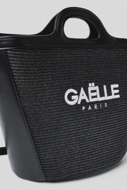 Borse A Mano|Borse A Tracolla^Gaëlle Maxi shopper con logo ricamato • - Paris Nero