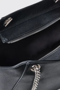 Borse A Tracolla|Shopper & Zaini^Gaëlle Maxi shoulder strap con logo in metallo • - Paris Nero