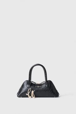 Borse A Mano^Gaëlle Mini duffle con logo in metallo e maxi flag g coursive • - Paris Nero