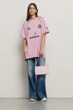 Pochette|Borse Mini^Gaëlle Mini pochette con logo in metallo • - Paris Rosa