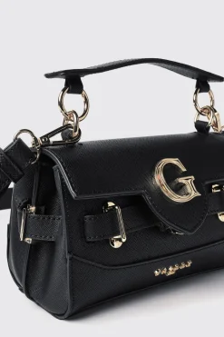 Borse A Mano|Borse Mini^Gaëlle Mini shoulder strap con logo e applicazione g in metallo • - Paris Nero