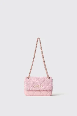 Borse Mini^Gaëlle Mini shoulder strap con logo in metallo • - Paris Rosa