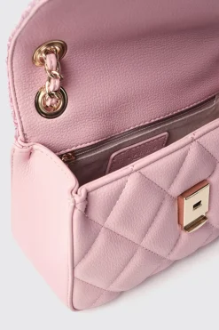 Borse Mini^Gaëlle Mini shoulder strap con logo in metallo • - Paris Rosa