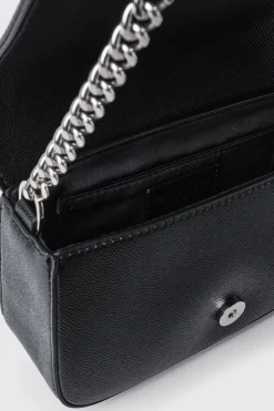 Borse A Mano|Borse A Tracolla^Gaëlle Mini shoulder strap con logo in metallo • - Paris Nero