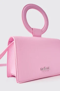 Borse A Mano|Borse Mini^Gaëlle Mini shoulder strap con logo in metallo • - Paris Rosa