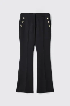 Pantaloni & Leggings^Gaëlle Pantalone a trombetta in cady • - Paris Nero