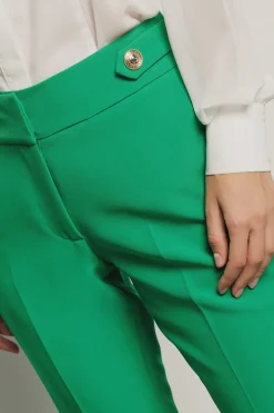 Pantaloni & Leggings^Gaëlle Pantalone a trombetta in cady • - Paris Verde