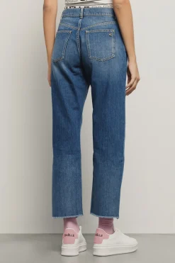 Pantaloni & Leggings|Denim^Gaëlle Pantalone boy straight • - Paris Blu