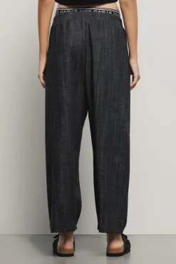 Pantaloni & Leggings^Gaëlle Pantalone carrot con piegoni e cinturino elasticato • - Paris Nero