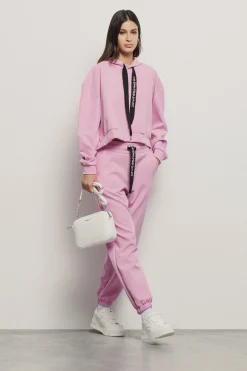 Pantaloni & Leggings^Gaëlle Pantalone con coulisse logata • - Paris Rosa orchidea