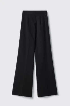 Pantaloni & Leggings^Gaëlle Pantalone dritto con dettaglio in vita • - Paris Nero