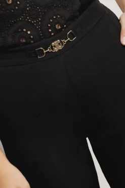 Pantaloni & Leggings^Gaëlle Pantalone flaire in cady con morsetti • - Paris Nero
