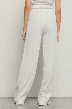 Pantaloni & Leggings^Gaëlle Pantalone largo con cinto logato • - Paris Bianco