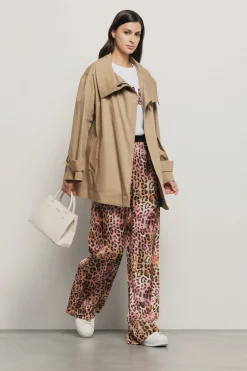 Pantaloni & Leggings^Gaëlle Pantalone morbido in raso stampato • - Paris Macula multicolor