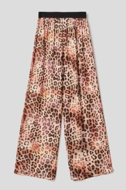 Pantaloni & Leggings^Gaëlle Pantalone morbido in raso stampato • - Paris Macula multicolor
