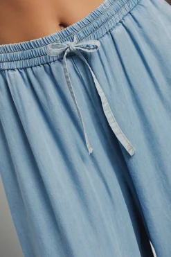Pantaloni & Leggings|Denim^Gaëlle Pantalone palazzo ampio • - Paris Blu