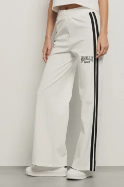 Pantaloni & Leggings^Gaëlle Pantalone palazzo con bande su fianchi e stampa • - Paris Bianco
