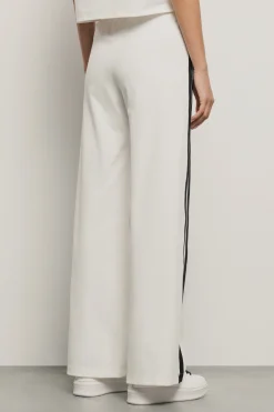 Pantaloni & Leggings^Gaëlle Pantalone palazzo con bande su fianchi e stampa • - Paris Bianco