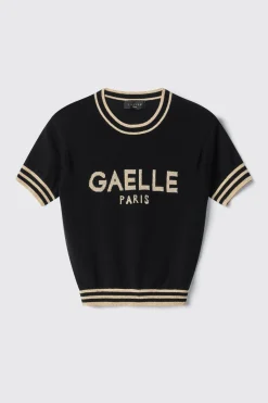 Maglieria^Gaëlle Pullover regular manica corta • - Paris Nero
