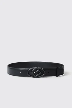 Cinture^Gaëlle Reg belt con fibbia maxi g • - Paris Nero