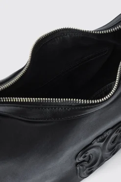 Borse A Tracolla^Gaëlle Reg hobo con logo patch embossed • - Paris Nero