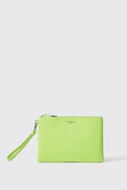 Pochette^Gaëlle Reg pochette ecopelle logo in metallo • - Paris Lime