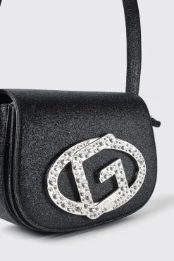 Borse A Mano|Borse A Tracolla^Gaëlle Reg shoulder strap con catena e maxi g con strass • - Paris Nero