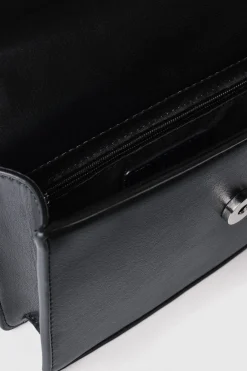 Borse A Mano|Borse A Tracolla^Gaëlle Reg shoulder strap con catena e letterine logo strass • - Paris Nero