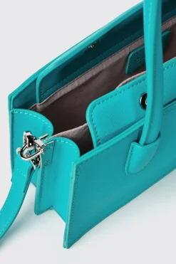 Borse A Mano|Borse A Tracolla^Gaëlle Reg shoulder strap con logo in metallo • - Paris Verde menta