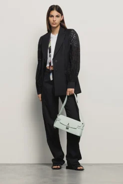 Borse A Tracolla^Gaëlle Reg shoulder strap con lucchetto logato • - Paris Verde acqua