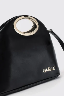 Borse A Mano|Borse A Tracolla^Gaëlle Regular hand bag con logo in metallo • - Paris Nero