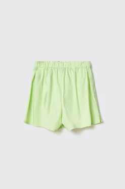 Gonne & Shorts^Gaëlle Short con elastici in popeline bastonetto • - Paris Lime