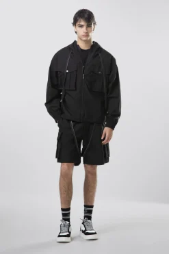 Bermuda^Gaëlle Short in nylon • - Paris Nero