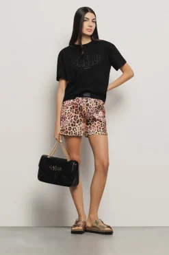 Gonne & Shorts^Gaëlle Short in raso stampato • - Paris Macula