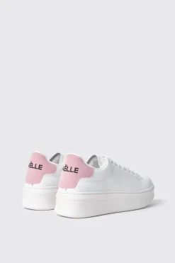 Sneakers^Gaëlle Sneakers addict in action leather con inserto in suede • - Paris Rosa orchidea