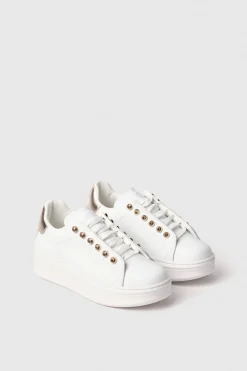 Sneakers^Gaëlle Sneakers addict in action leather con strass • - Paris Oro