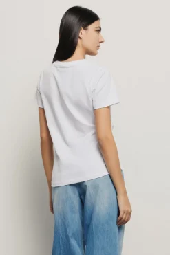T-Shirt^Gaëlle T shirt in jersey con ricamo • - Paris Bianco