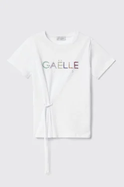 T-Shirt^Gaëlle T shirt in jersey con ricamo • - Paris Bianco