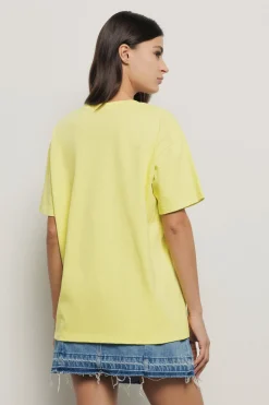 T-Shirt^Gaëlle T shirt in jersey paricollo con stampa • - Paris Lime